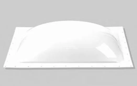 SL1518W – S.RECREATION Skylight, 4-1/2 Inch High Bubble Type Dome Mounts Outside RV Rectangular For 18 Inch Length x ...